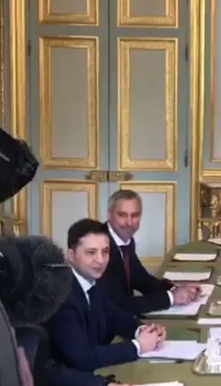 Зеленский и Макрон проводят встречу в Париже