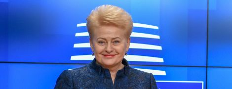 Грибаускайте поздравила Зеленского и пожелала украинцам благополучия