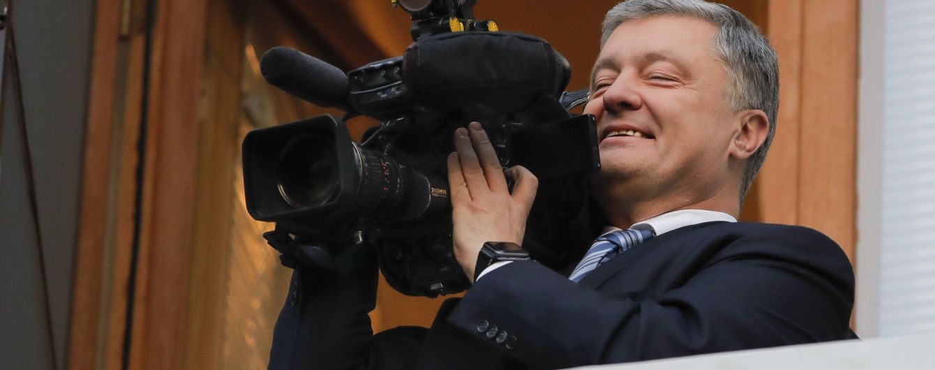 Порошенко поделился результатом первой операторской работы и опубликовал видео с балкона АП