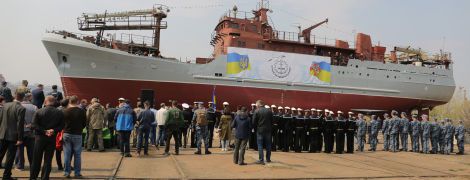 ВСУ спустили на воду первый средний разведывательный корабль для флота