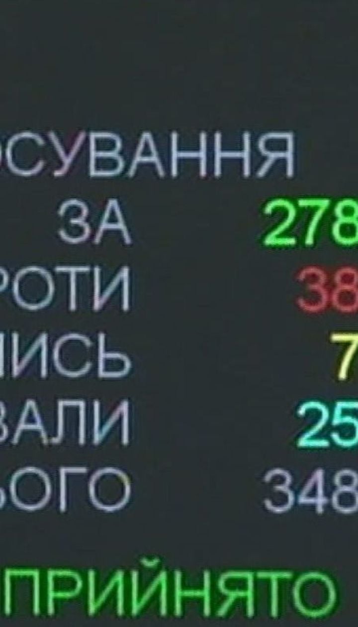 Верховная Рада приняла закон об украинском языке