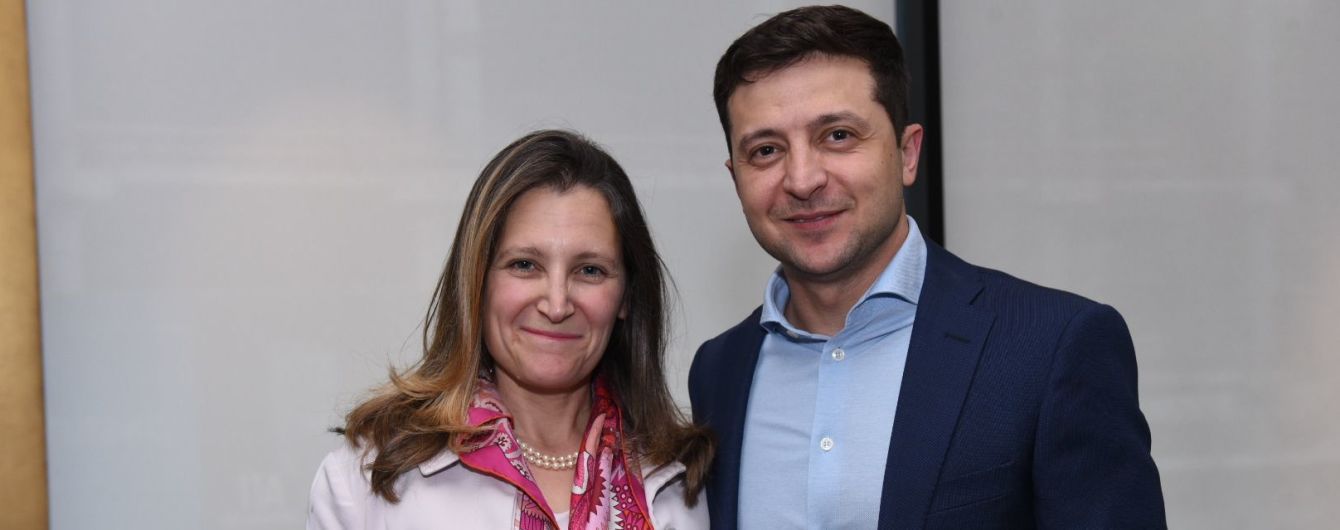 Зеленський обговорив із очільницею МЗС Канади боротьбу з корупцією та війну на Сході