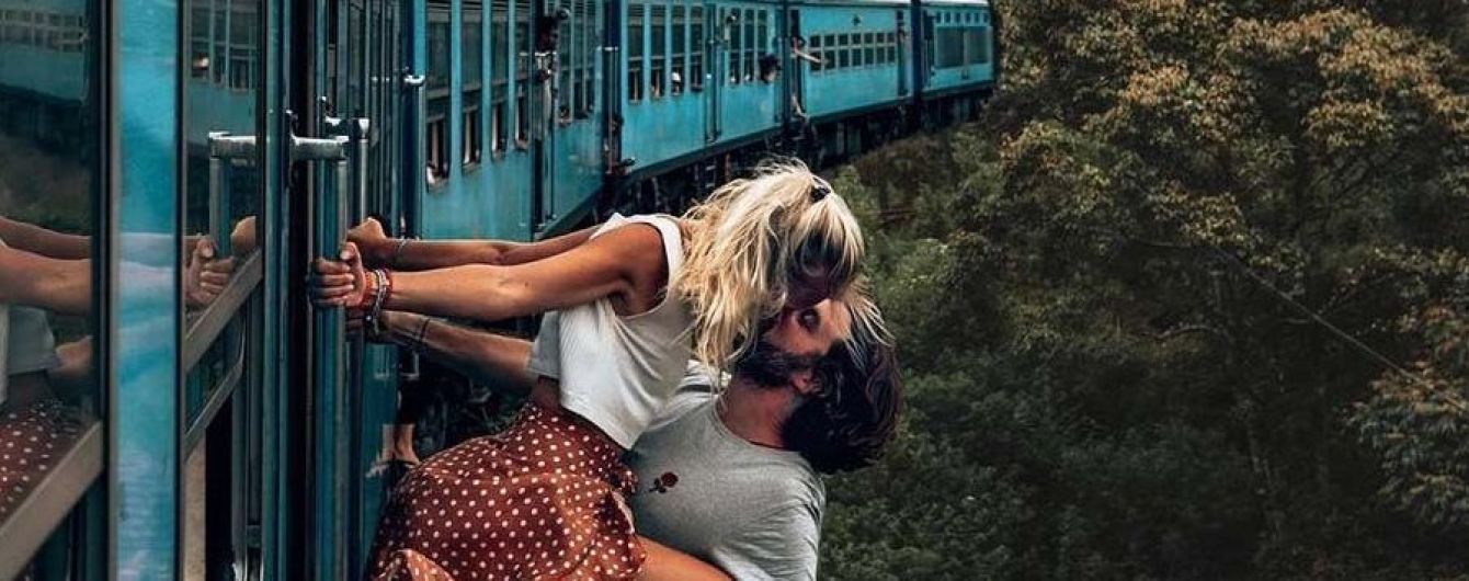 Тревел-блоггеров раскритиковали за экстремальный поцелуй в Instagram