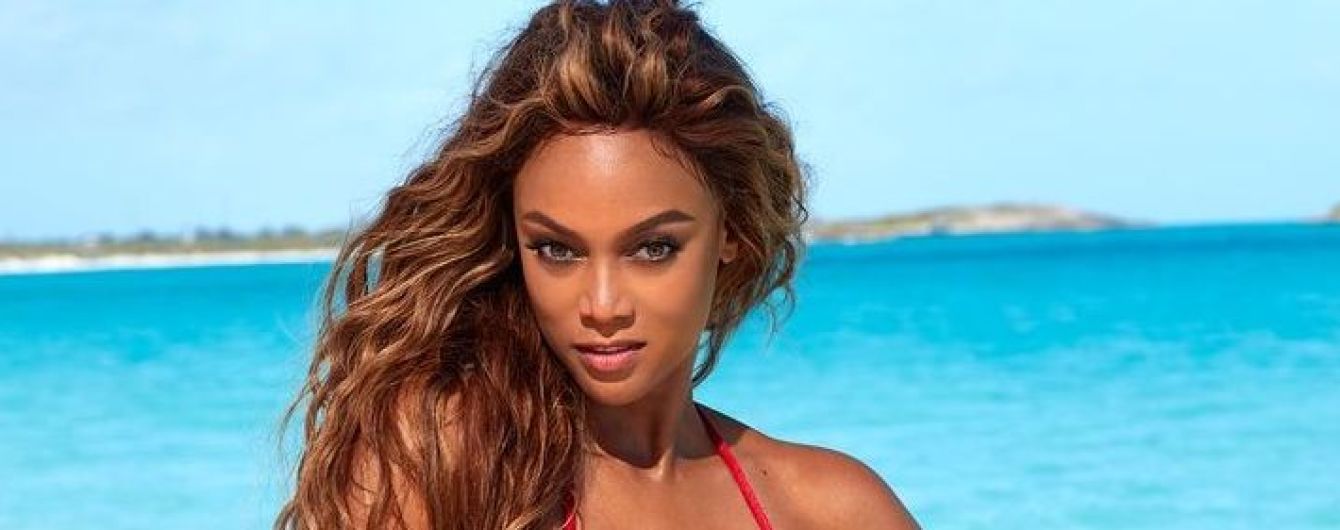 Горячая штучка Тайра Бэнкс в пикантном фотосете для Sports Illustrated