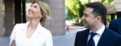 Обрала білий: перший вихід нової першої леді України Олени Зеленської