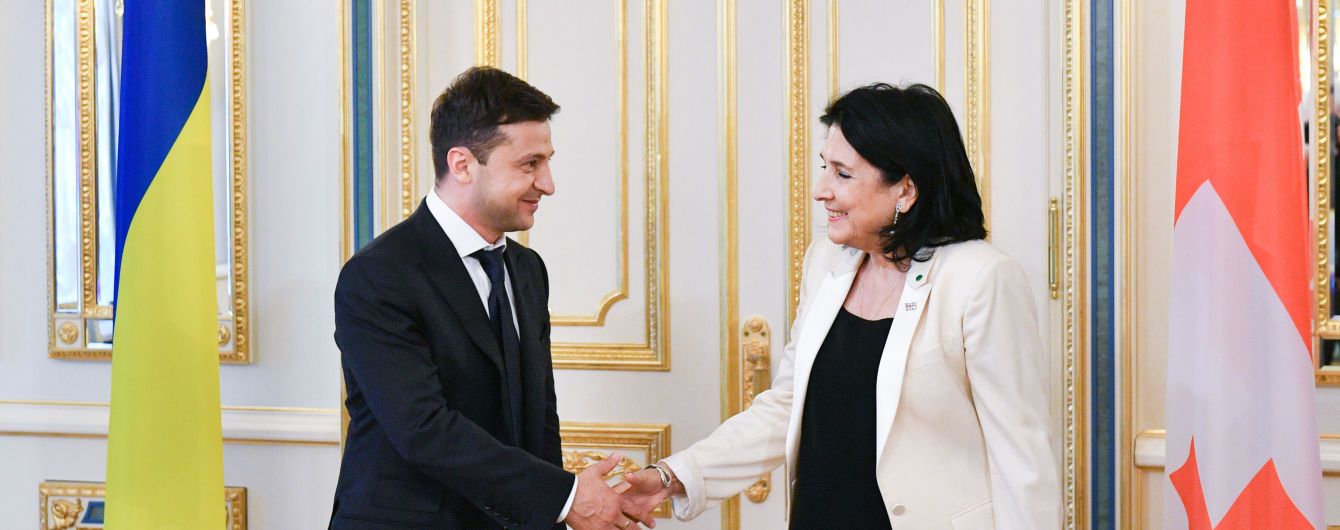 Президент Зеленський провів першу зустріч із грузинською колегою