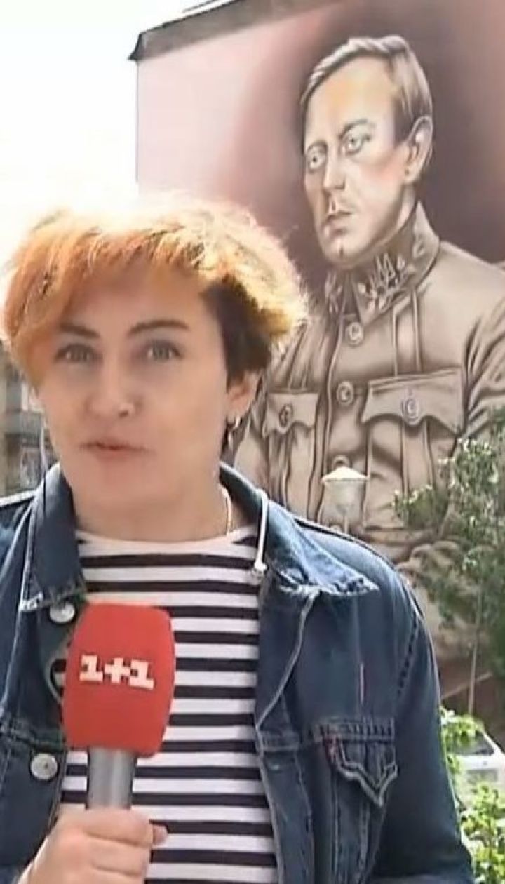 В столице презентовали мурал с изображением Симона Петлюры