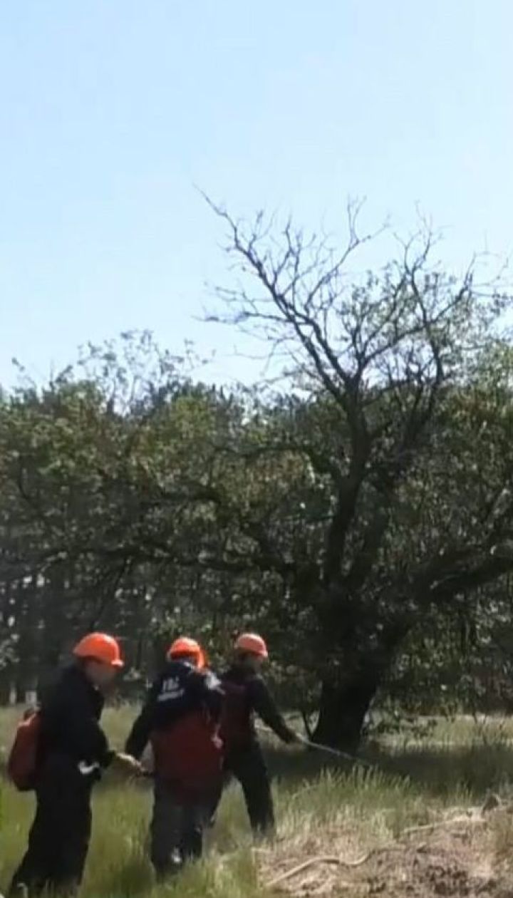 Пожарные и лесная охрана провели учения по тушению пожара в Херсонской области