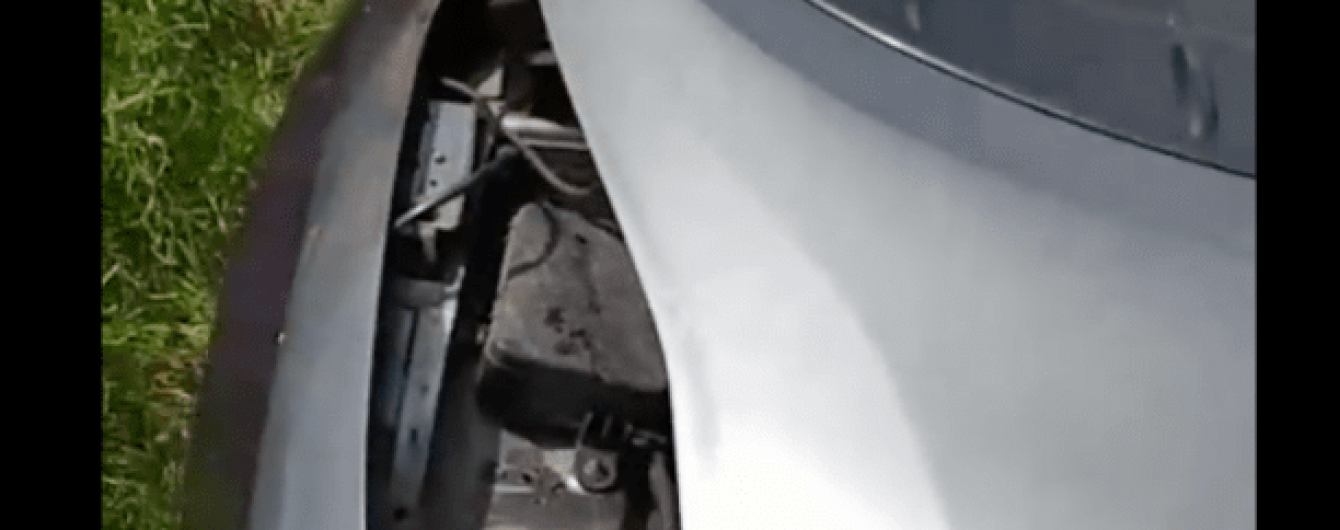В Харькове автоворы разобрали на запчасти Nissan Leaf. Видео