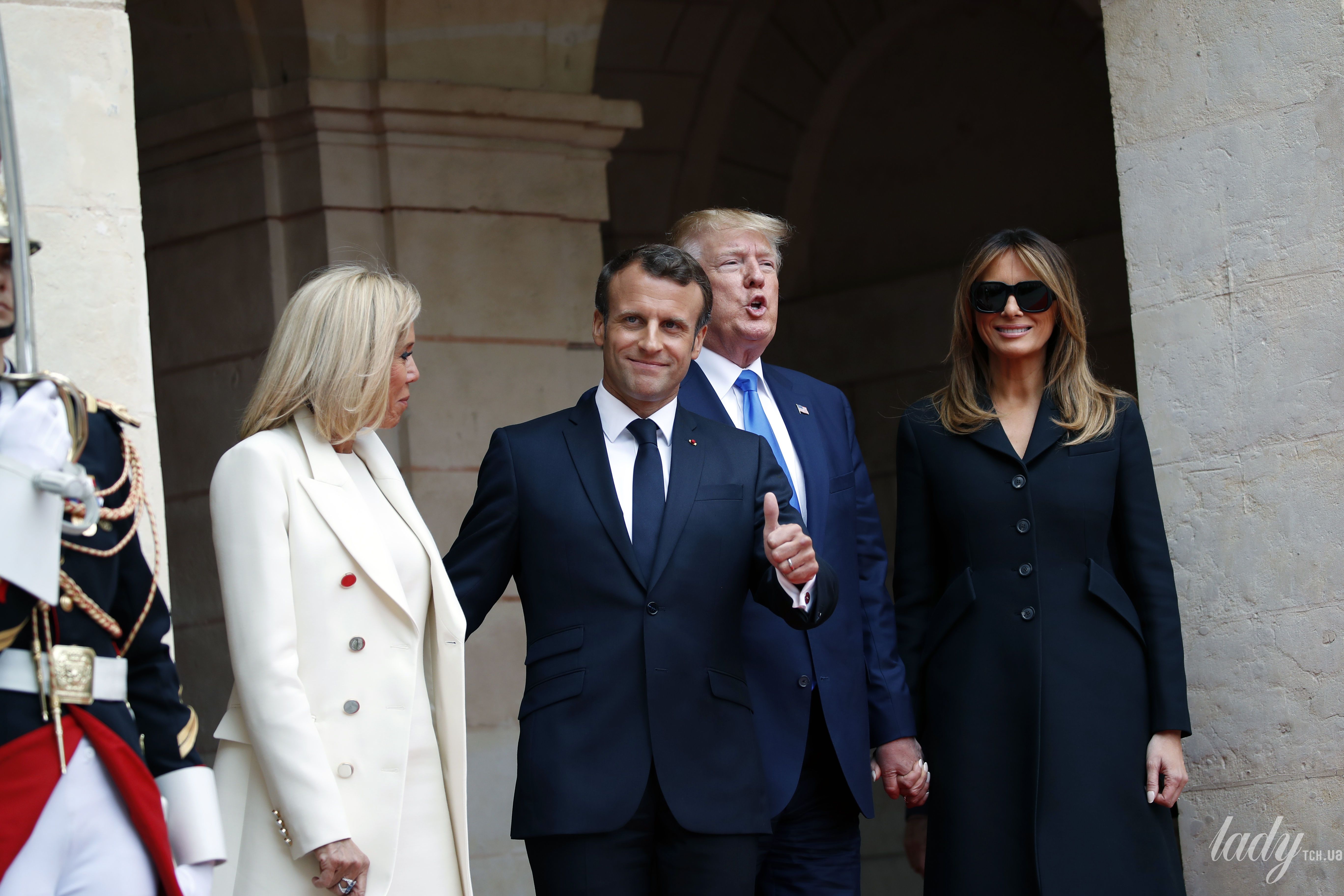 Мелания Трамп и Брижит Макрон_2