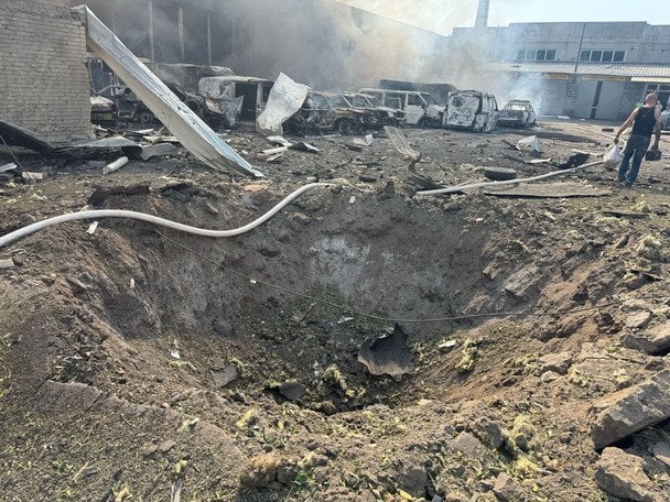 Місце удару по Слов’янську