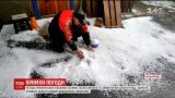 На Вінниччині випав град та сніг