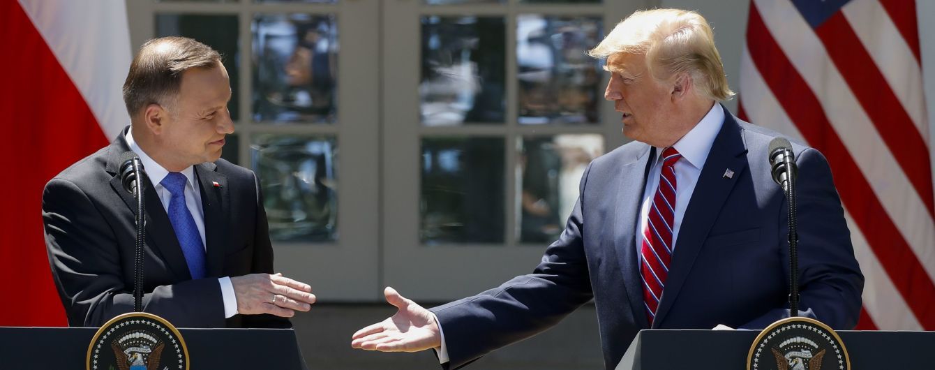Трамп і Дуда домовилися про суттєве розширення військової присутності США в Польщі