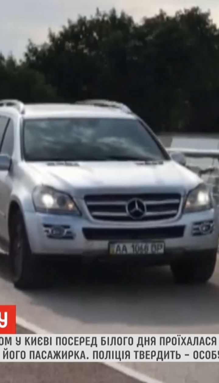 Хулиганы на авто проехались по новому столичному мосту