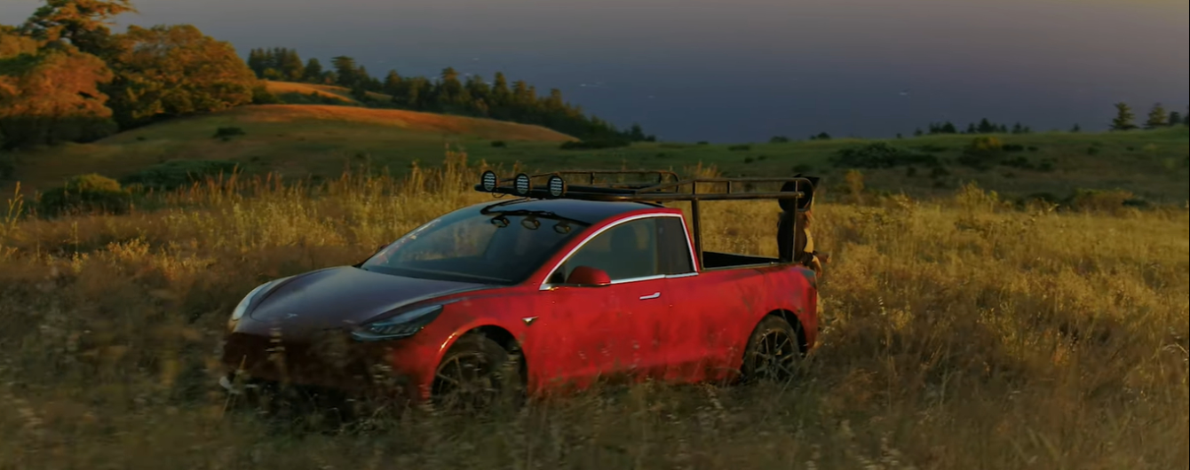 В Сети показали пикап Tesla на базе Model 3