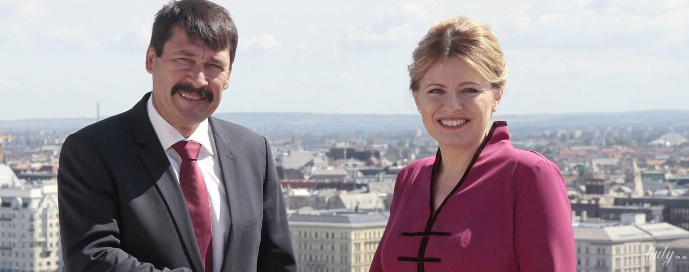 Вона прекрасна: президентка Словаччини Зузана Чапутова підкреслила струнку фігуру рожевим вбранням