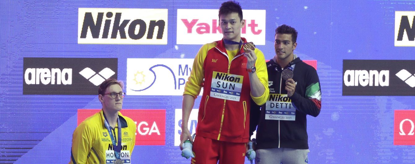 Австралийский пловец отказался разделить пьедестал Чемпионата мира с китайцем, оскандалившимся с допинг-тестами