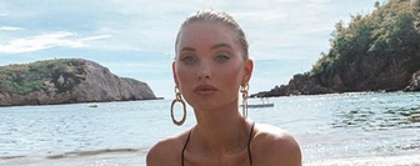 Сексуальна блондинка: "ангел" Ельза Хоск в купальнику влаштувала пікантну фотосесію на пляжі
