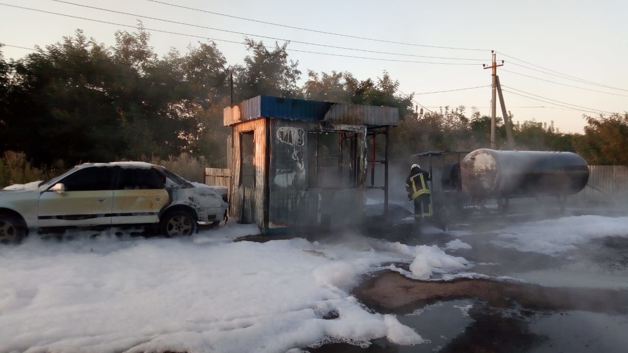 Пожежа на АЗС в Київщині
