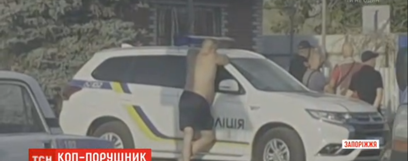 В Запорожье пьяный полицейский за рулем сбил на переходе женщину
