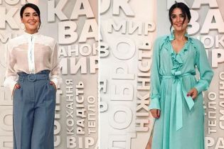 Битва образів Людмили Барбір: штани-палаццо vs сукня з рюшами