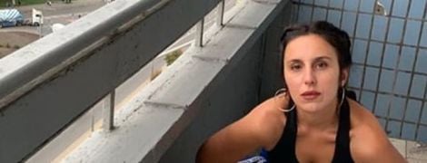 Смілива Джамала показала, як ризикувала життям на балконі