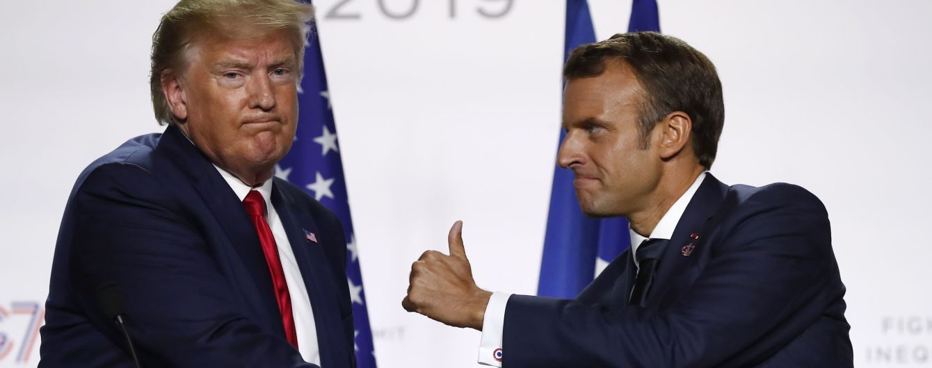Трамп розкритикував Макрона за слова про "смерть мозку НАТО". В Парижі відреагували