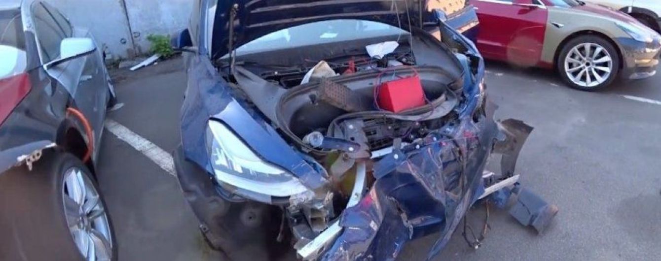 Автомеханики рассказали, сколько стоит восстановить Tesla Model 3 в Украине