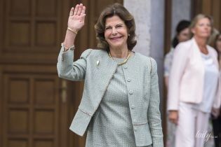 В стильном деловом луке: красивый выход 75-летней королевы Сильвии