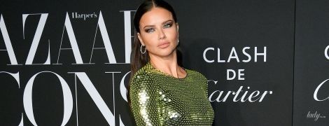 У сукні-лусці з голою спиною: ефектна Адріана Ліма на вечірці