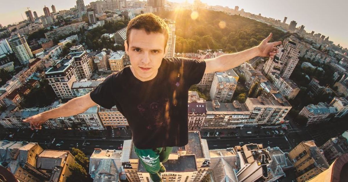 В Киеве охранники строящейся высотки избили и ограбили известного руфера Mustang Wanted