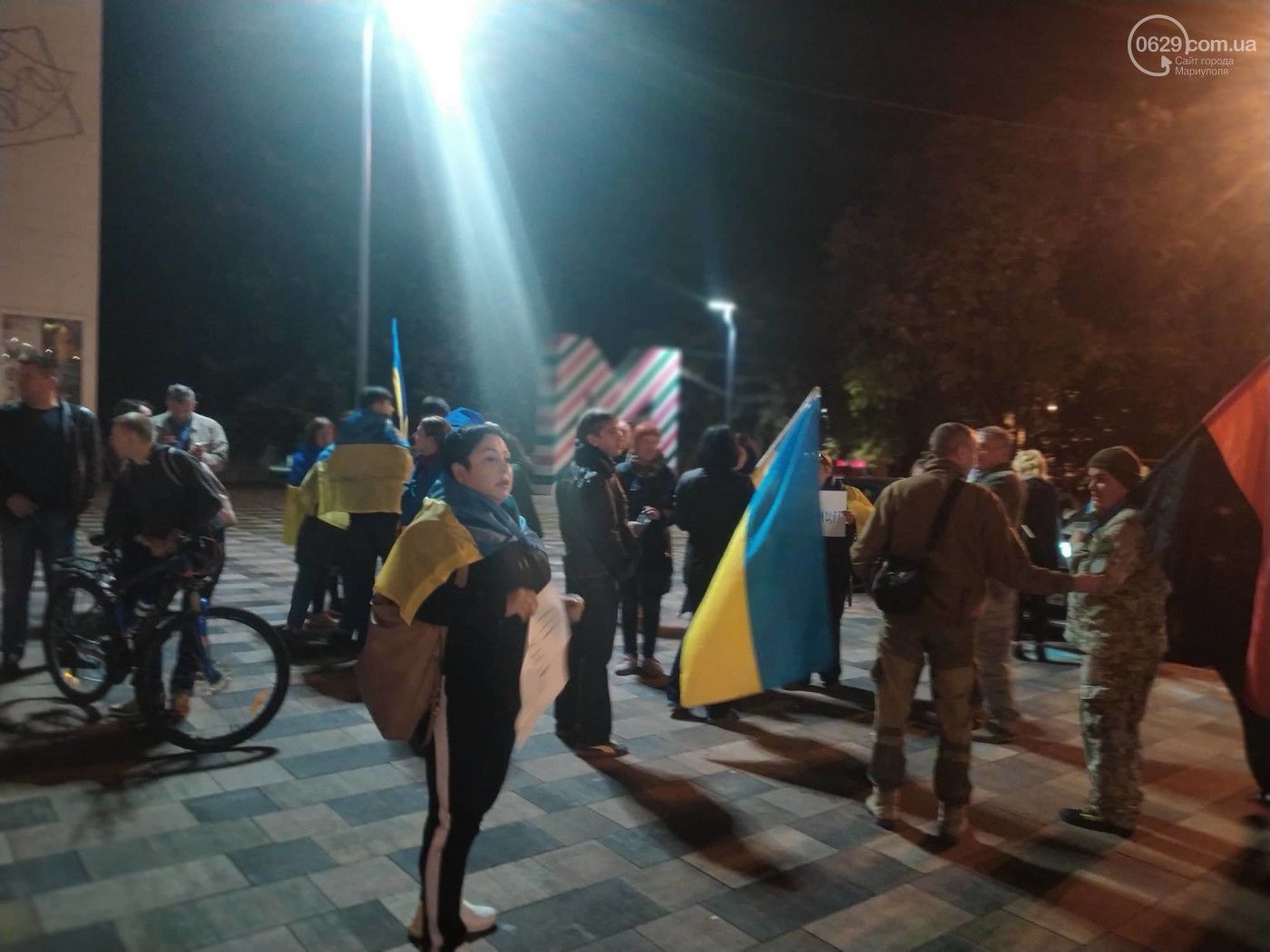 Протест проти формули Штайнмаєра у Маріуполі