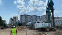 Три будмайданчики метро на Виноградар показали з висоти пташиного польоту: відео, фото
