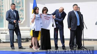 В Киеве приняли присягу патрульные / © Украинская правда