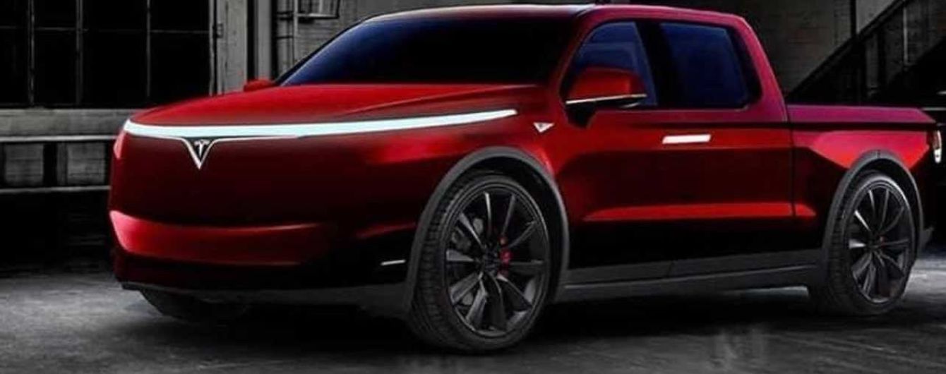 Пікап Tesla показали на новому неймовірному ескізі