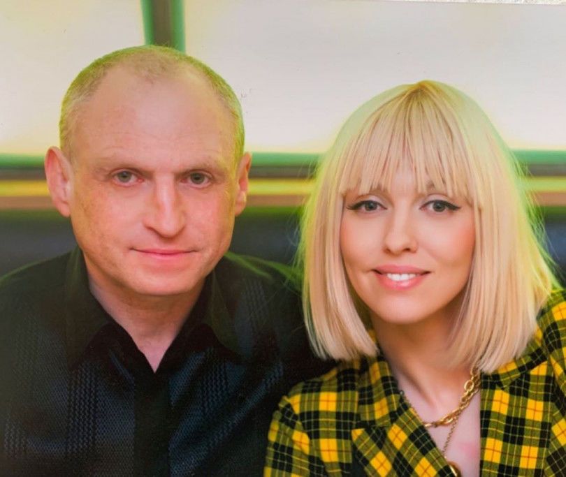 Оля Полякова з чоловіком
