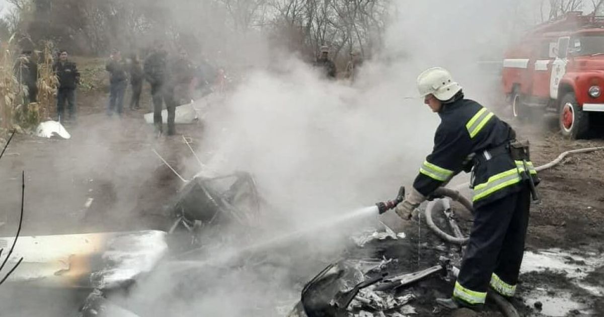 На Полтавщине разбился вертолет - разбился экс-министр Кутовой