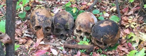 В Николаеве мужчина принес экс-любимой под квартиру человеческий череп, еще один выбросил на улице в урну