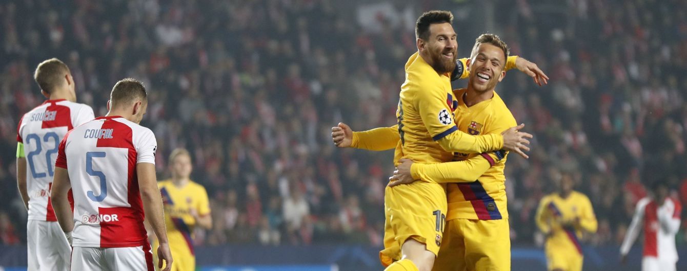 Ліга чемпіонів. "Барселона" здобула непросту перемогу в Чехії, "Інтер" обіграв "Боруссію"