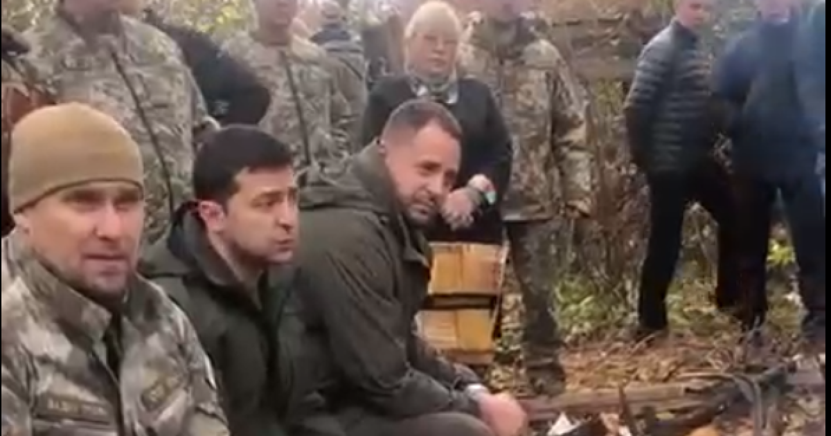 Зеленский приехал в Золотое, где на повышенных тонах пообщался с добровольцами