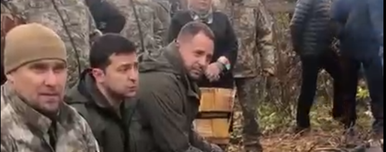 Зеленский приехал в Золотое, где на повышенных тонах пообщался с добровольцами