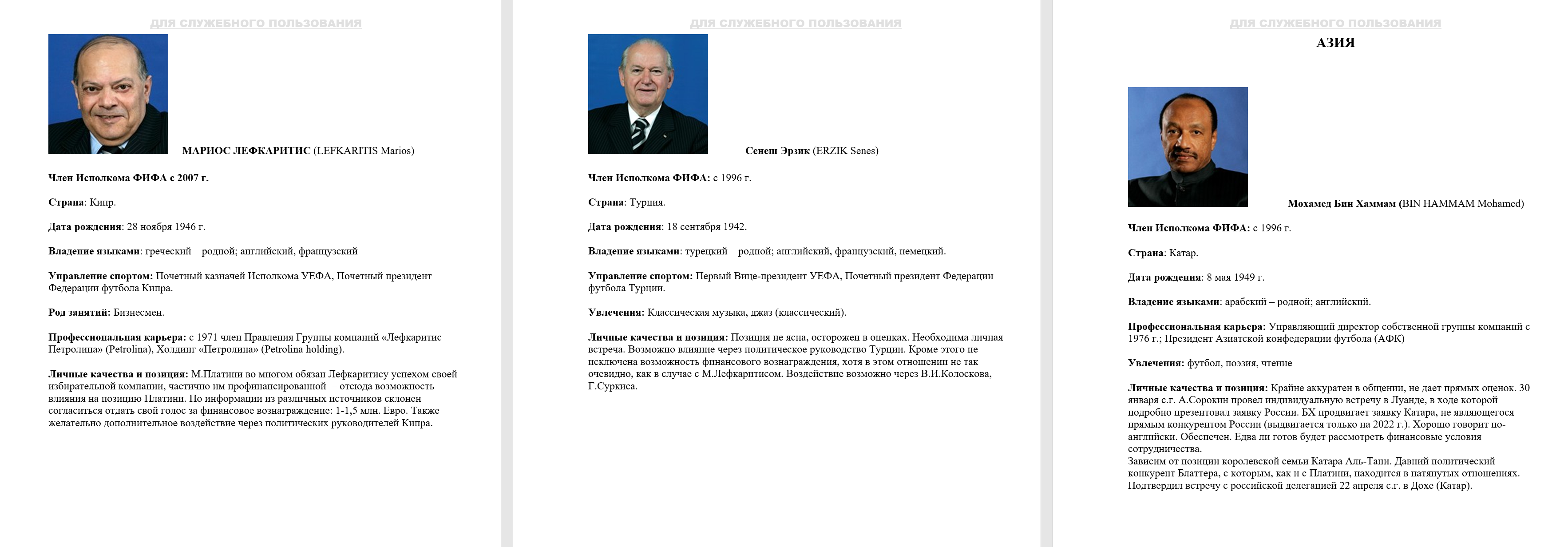 Чиновники ФІФА