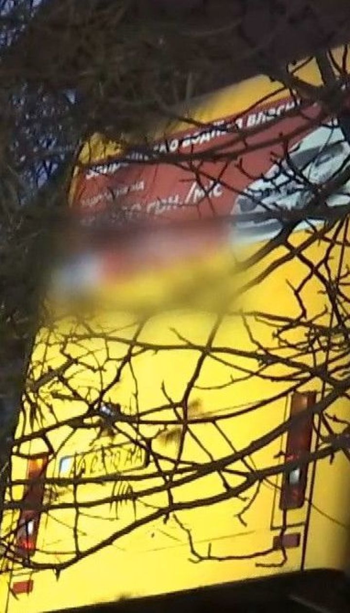 Маршрутка влетела во двор частного дома в селе под Киевом