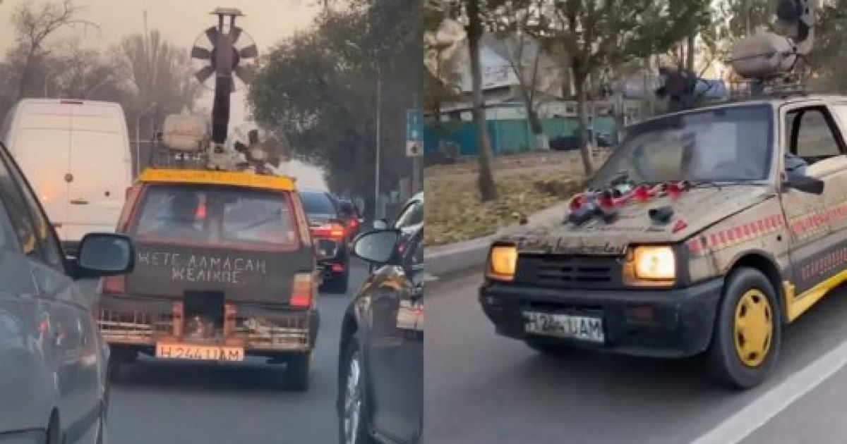 У Казахстані зняли "ВАЗ" на дровах. Водій отримав одразу шість штрафів