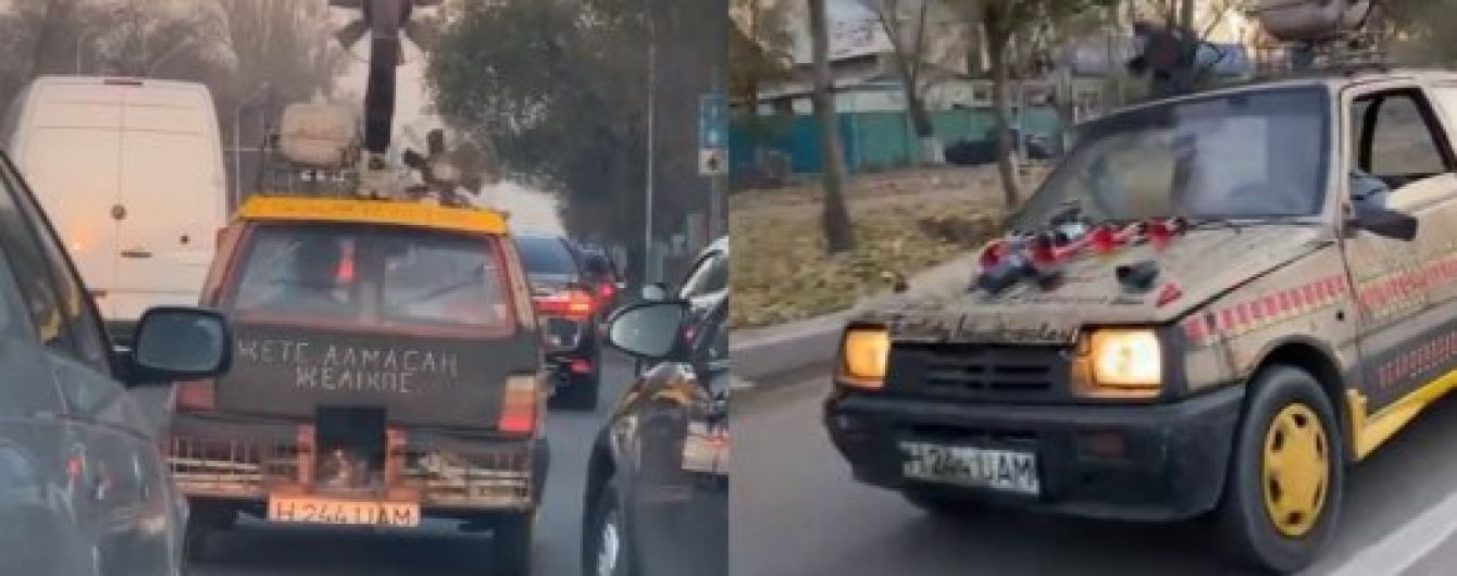 У Казахстані зняли "ВАЗ" на дровах. Водій отримав одразу шість штрафів