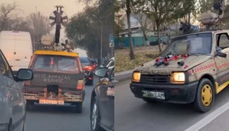 У Казахстані зняли "ВАЗ" на дровах. Водій отримав одразу шість штрафів