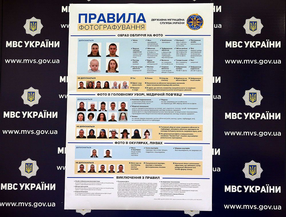 Нові правила фотографування на паспорт