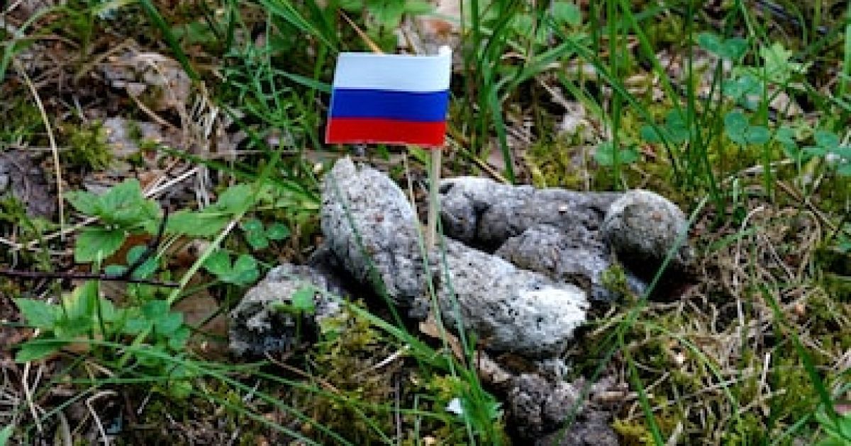 У Росії заблокували Shutterstock через фото триколора в купці фекалій