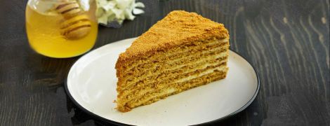 Ленивый медовик с лаймом