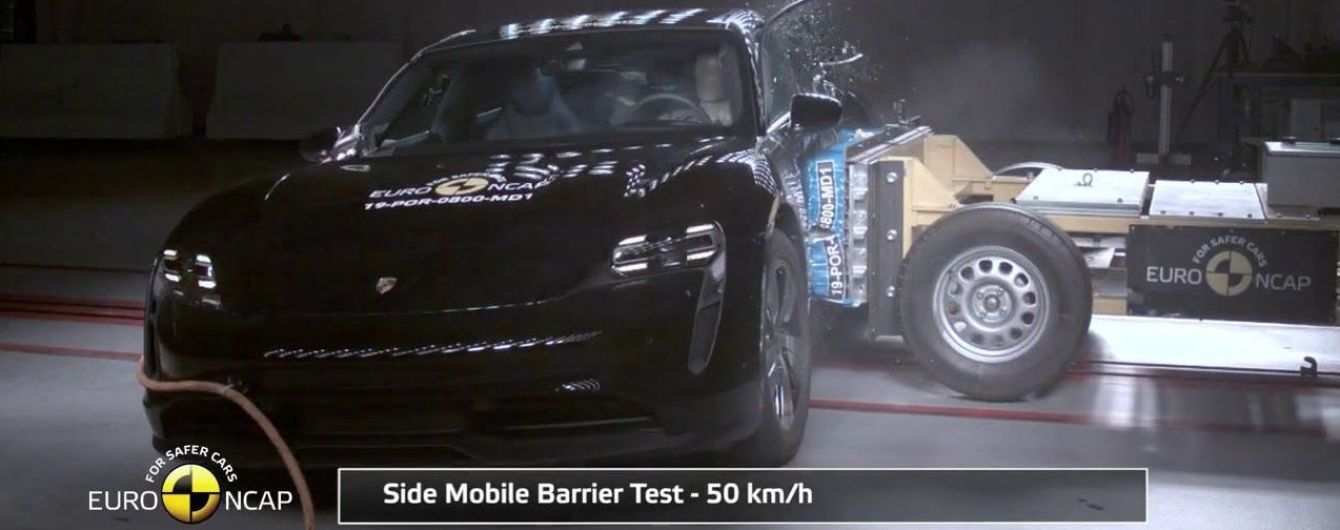 Еврокомитет провел нещадные краш-тесты Porsche Taycan и кроссовера Tesla
